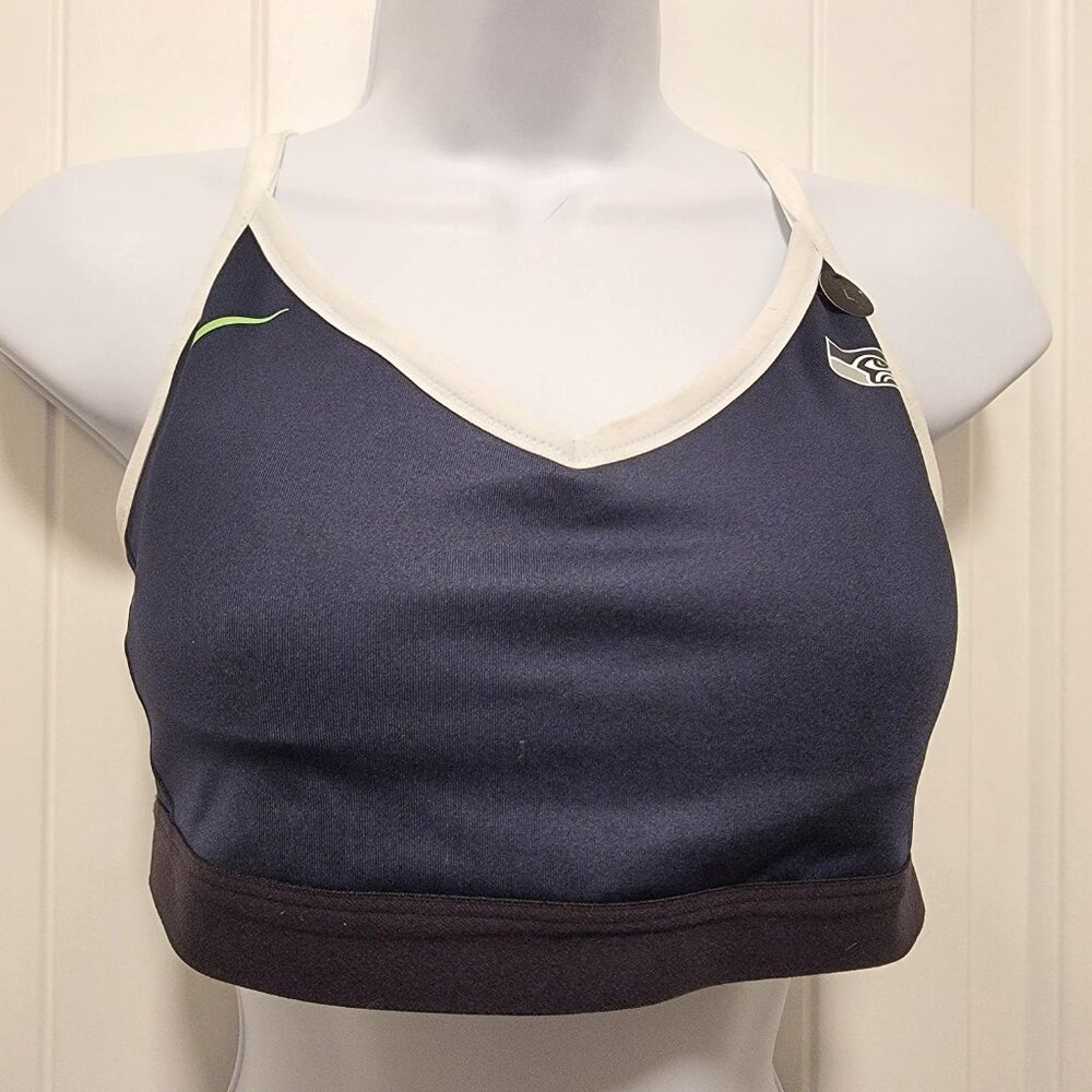 NWT NIKE SEAHAWK NFL Sports Bras Size Large